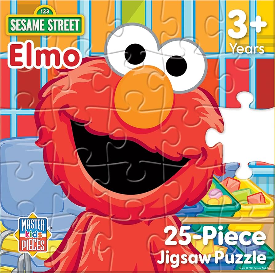 Amazon.com: Sesame Street Elmo 25pc Puzzle : Masterpieces